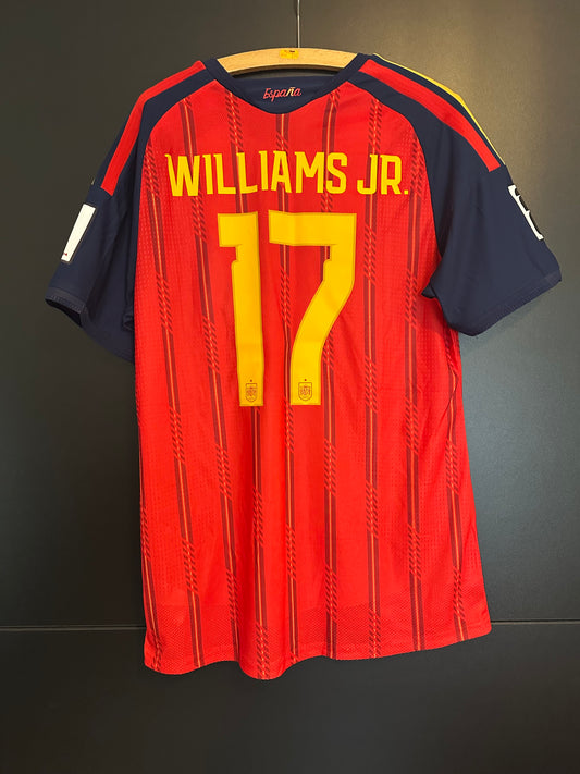 Spanien Trikot Rot WM 2026 – Williams Jr #11